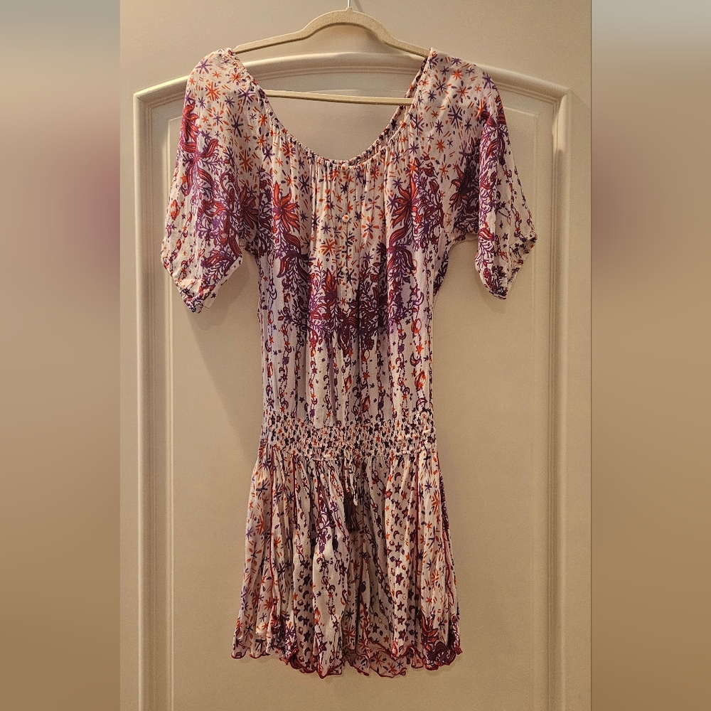 Poupette St Barth On Or Off Shoulder Mini Dress XS